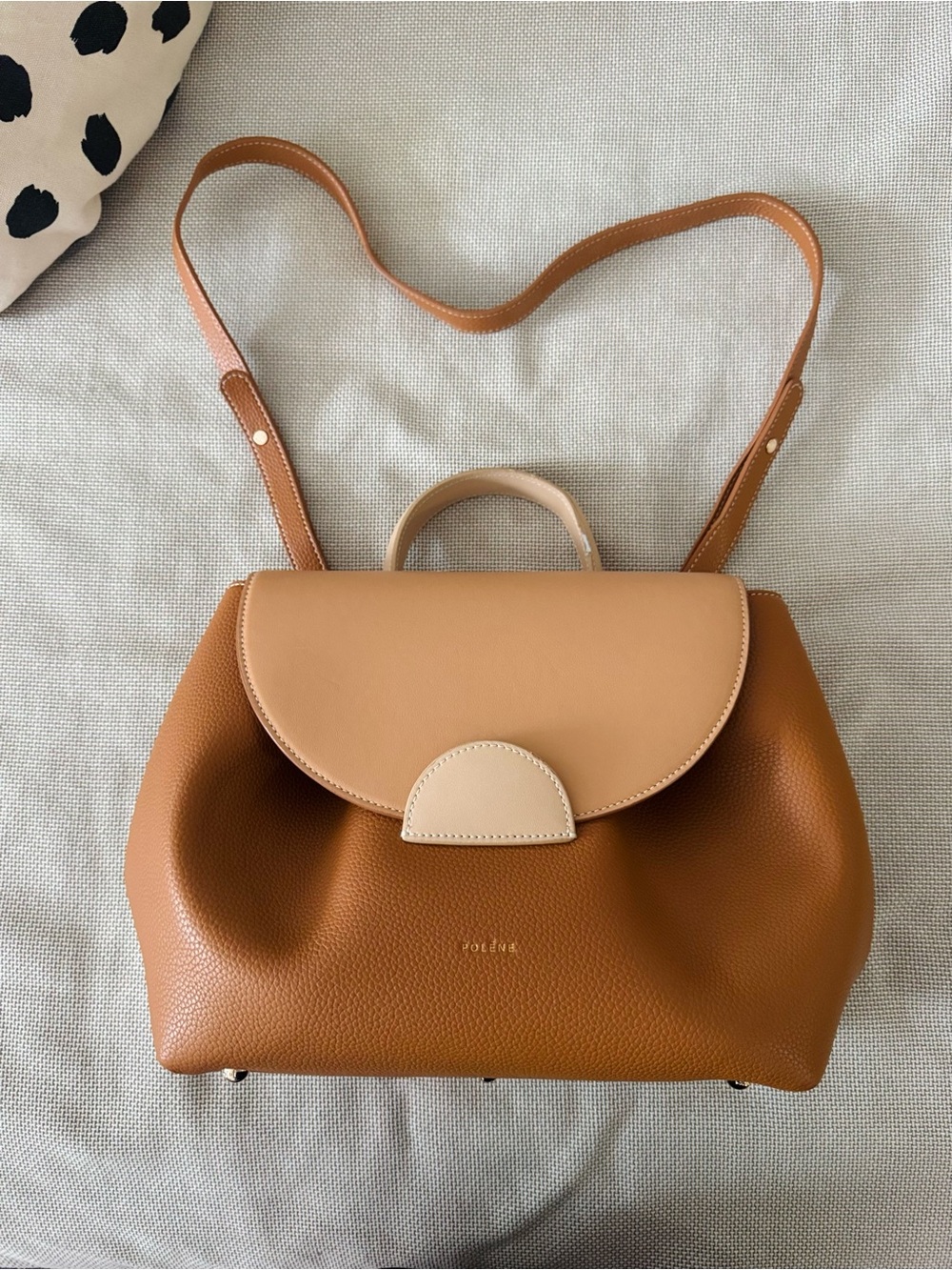 Numéro Un Tan & Cream Purse